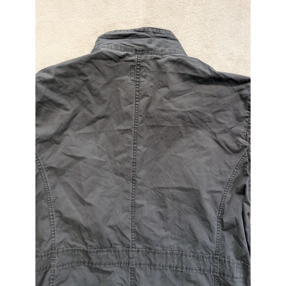 Gap Mens XL Black Zip Front Utility Field Jacket SPR TWILL MOTO COAL BLACK RARE - Picture 16 of 16